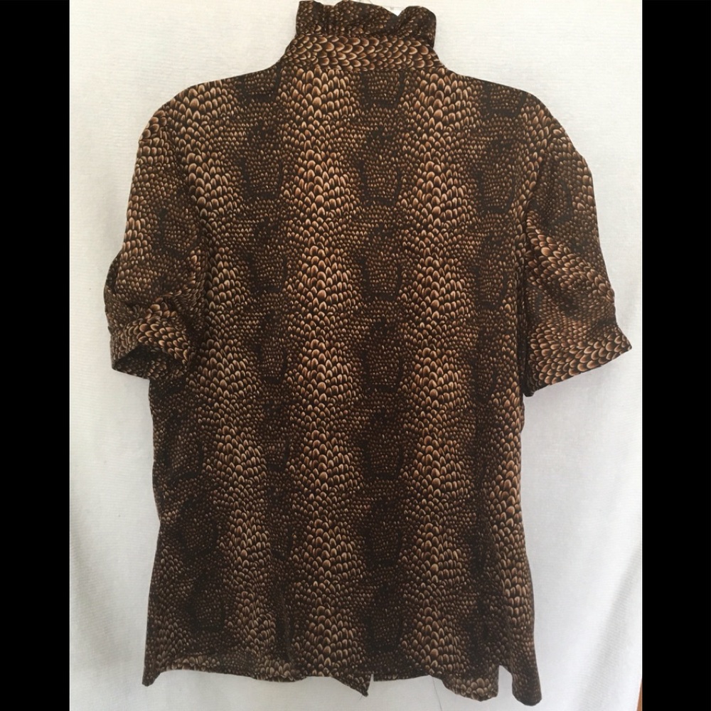 Worthington Petite snakeskin pattern blouse - Picture 2 of 7